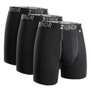 Swing Shift 6" Boxer Brief - 3 Pack Boxset - Black