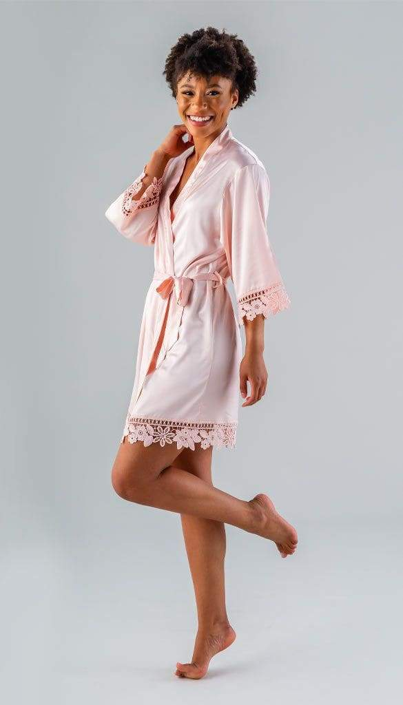 Satin and Lace Bridal and Bridesmaid Robes