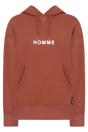 HOMME LOGO HOODIE | BROWN