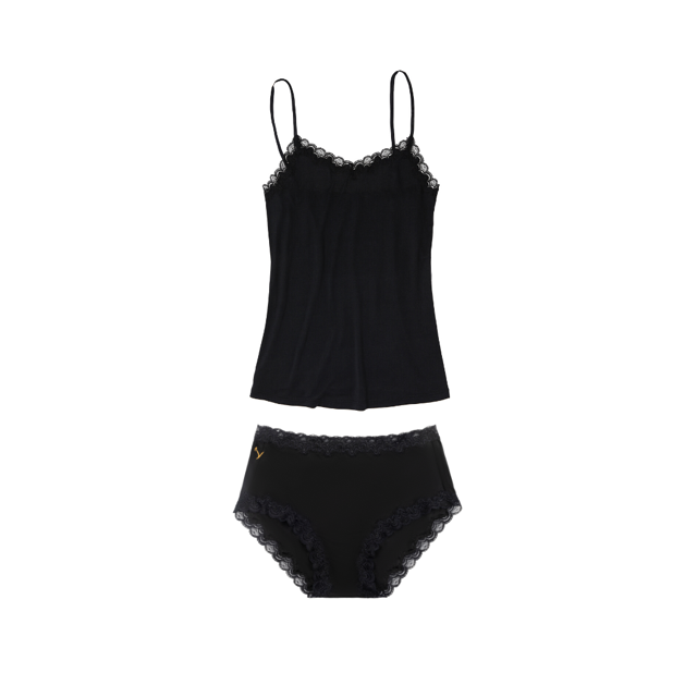 Soft Silk Underwear and Cami Set