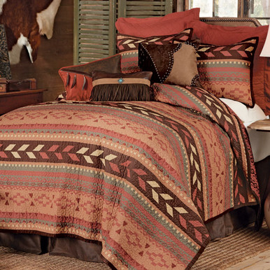 Broken Arrow Quilt Bed Set - Twin
