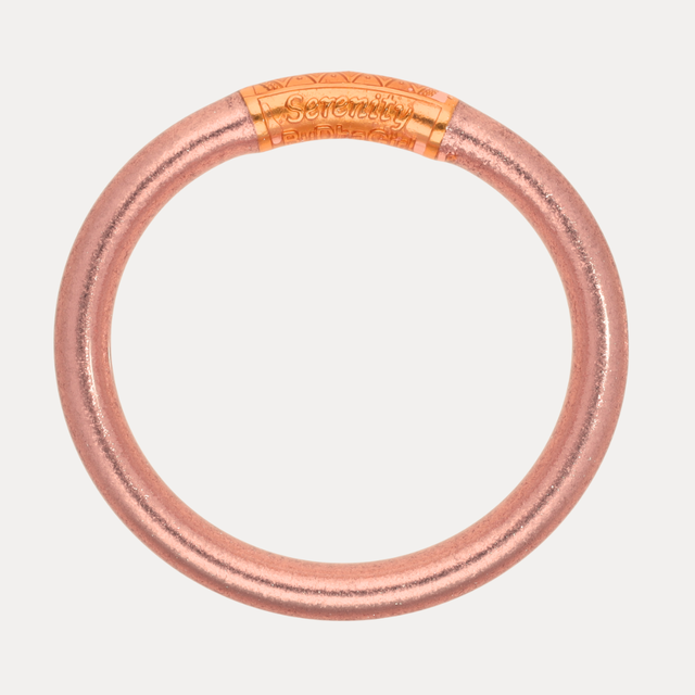 Rose Gold Tzubbie All Weather Bangle® (AWB®) - Serenity Prayer