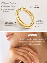 Dainty Interlocking Fidget Ring