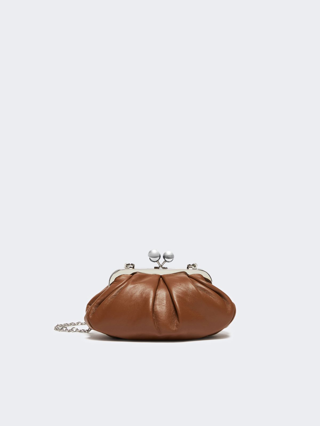 Small sheepskin Pasticcino Bag - TOBACCO