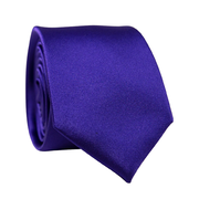 Solid Purple Satin Tie