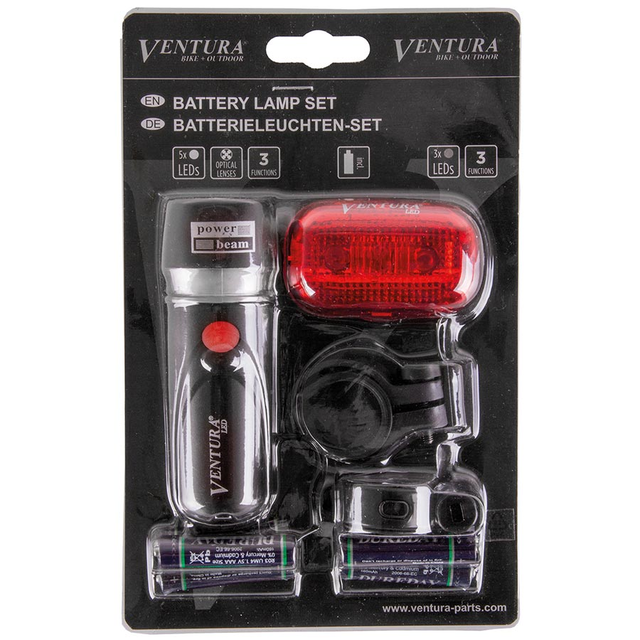 Ventura Power Beam Light Set Light Set Black