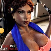 Black Huge Tits 151cm (4ft11') Silicone Sex Doll
