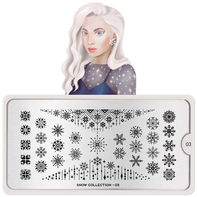 Snow 03 ✦ Nail Stamping Plate