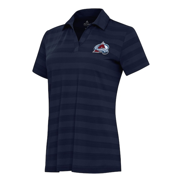 Women's Colorado Avalanche Antigua Navy Tunnel Polo