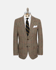 TAN MULTI JUMBO PLAID SPORT COAT