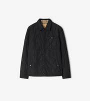 Reversible Quilted Nylon Overshirt in Black - Men | Burberry® Official