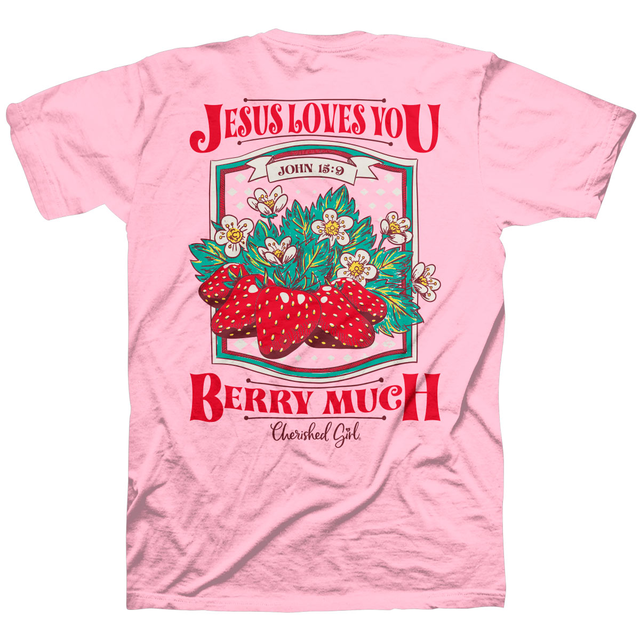 Cherished Girl Womens T-Shirt Berry Much