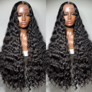 Luxury custom wigs Loose Wave Glueless  Lace Wigs Virgin Human Hair 300% Density Transparent Lace Front Wig Super Double Drawn Level  - Amanda Hair