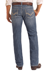 Slim Fit Pleather Embroidered Straight Leg Jeans