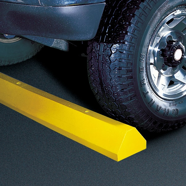 8ft Truck Recycled Plastic Parking Stop, No Hardware, Yellow - TS8-Y