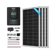 New 400 Watt 12 Volt Solar Premium Kit W/MPPT or REGO Solar Charge Controller