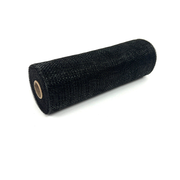 Pre-Order Now & Ship On October 15th-  Black - Deco Mesh Solid Color - ( 10 Inch x 10 Yards )