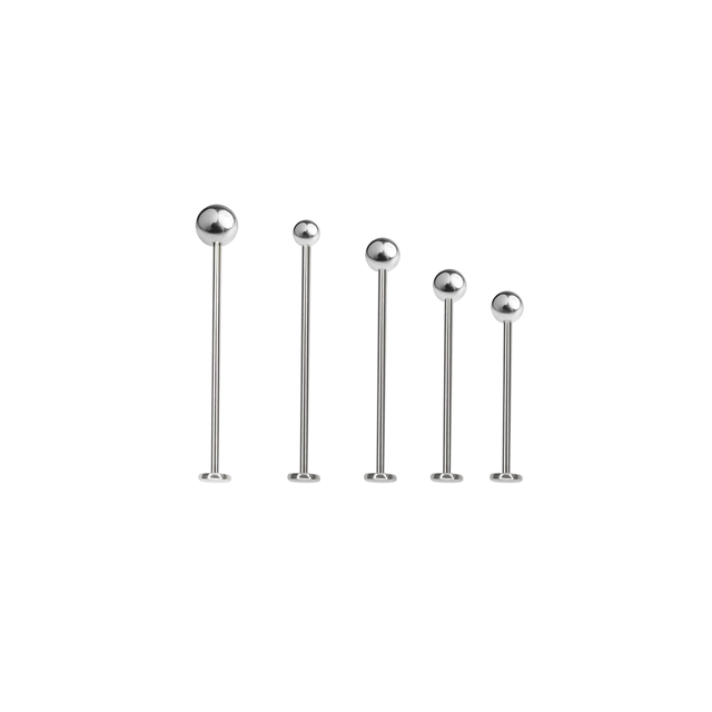 Extra Long Flatback Labret Surgical Steel