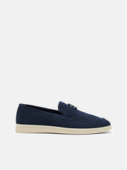 Navy PEDRO Icon Suede Loafers | PEDRO