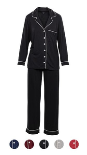 Women's 2-Piece Notched Collar Sleepwear