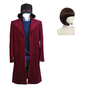 Charlie and the Chocolate Factory Willy Wonka Outfit Cosplay Costume