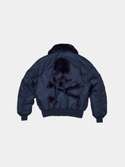 ALPHA X MASTERMIND REVERSIBLE FAUX MOUTON B-15 FLIGHT JACKET