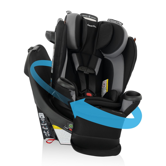 Evenflo Revolve 360 Extend Rotational Convertible Car Seat, 2022, Revere Gray