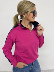 Lovely Weekend Pullover Top (magenta) - FINAL SALE