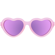 Frosted Pink Heart | Purple Polarized Mirrored Lenses