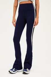 Raquel High Waist Flared Legging - Indigo/White/Black
