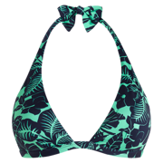 Women Halter Bikini Top Flowers Paradise