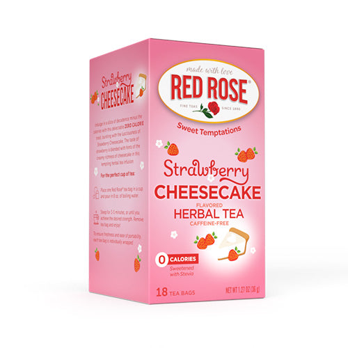 Red Rose Strawberry Cheesecake Tea - 18ct