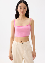 Striped Knit Crop Camisole Top