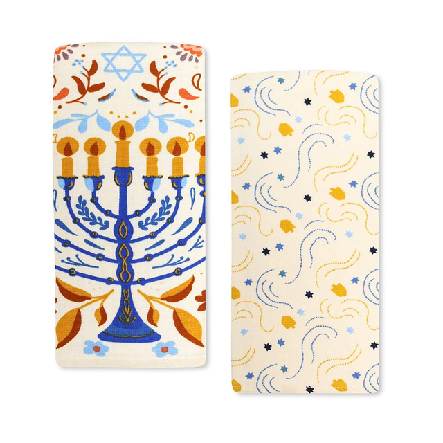 Celebrate Together™ Hanukkah Menorah Kitchen Towels 2-pack Set