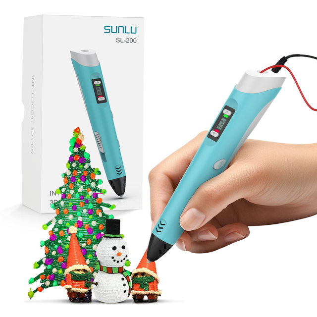 SUNLU 3D Pen 3D Printing Pen SL-200, Perfect Christmas Gift for Creative Kids, Suitable for Children Aged 5 and Above
