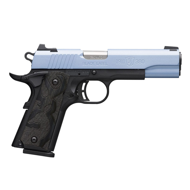 BROWNING 1911 Black Label Polar Blue Full Size .380 Auto 4.25in 8rd Semi-Automatic Pistol (51989492)