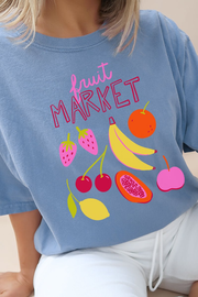 Doodle Fruit Market Comfort Colors Adult Ring-Spun Cotton Tee