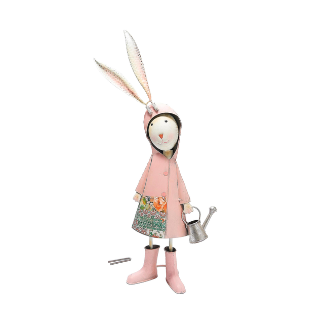 Metal Storybook Rabbit Garden Statue