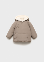 Padded anorak with fur-effect interior - Kids | MANGO USA