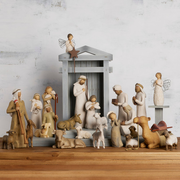 Nativity Premier plus Shepherds, Animals and Angels, 24-piece Set