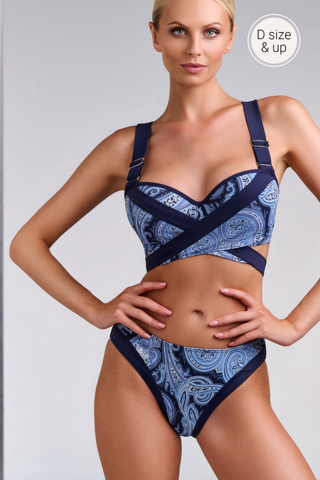 plunge balcony bikini top