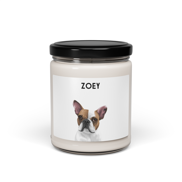 Custom One Pet Portrait Candle