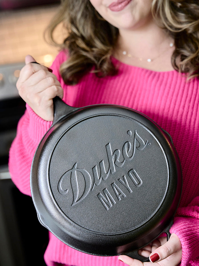 10.25 Inch Seasoned Duke's Mayo x Lodge Cast Iron Skillet