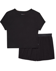 Originals 2-Piece Lounge Set, SuperSoft Cropped Baby Doll Tee & Sleep Shorts Loungewear Set