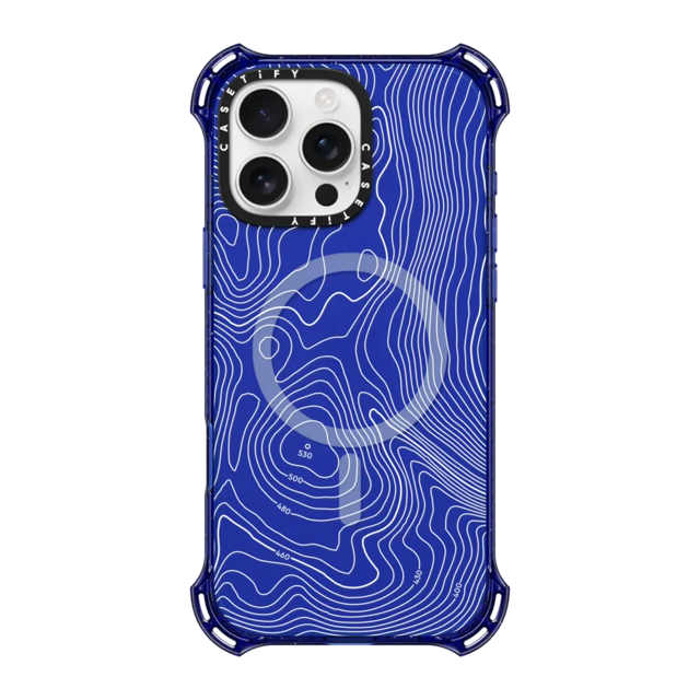 Bounce iPhone 16 Pro Max Case MagSafe Compatible - Topography Map