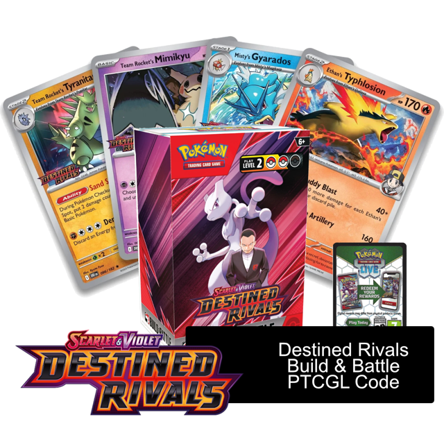Destined Rivals Build & Battle Box - 1 of 4 Promos - PTCGL Code