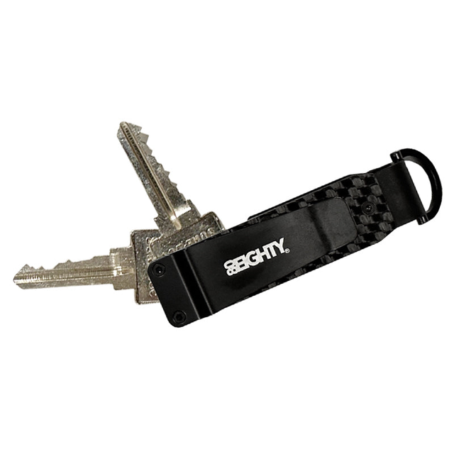80Eighty® Tidiness Carbon Fiber Keychain