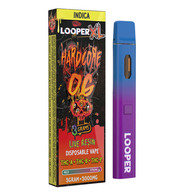 Looper XL 3g Disposable: Hardcore OG Looper: Award Winning Cannabinoids