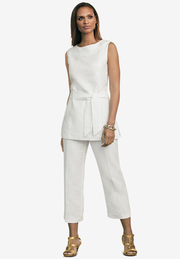 2-Piece Linen Capri Set