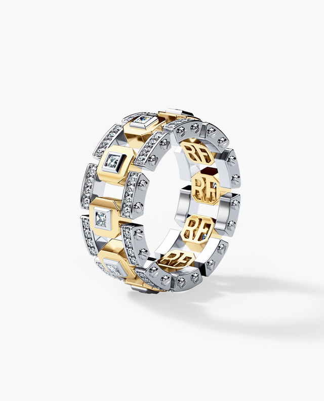 LA PAZ Two-Tone Gold Ring with 1.20ct Diamonds